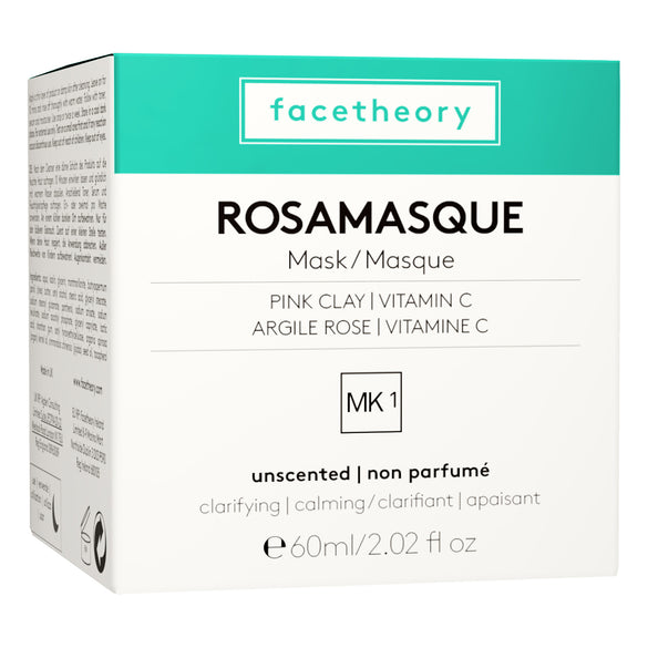 Rosa AHA-Tonmaske MK1 mit Kaolin-Ton und Granatapfel