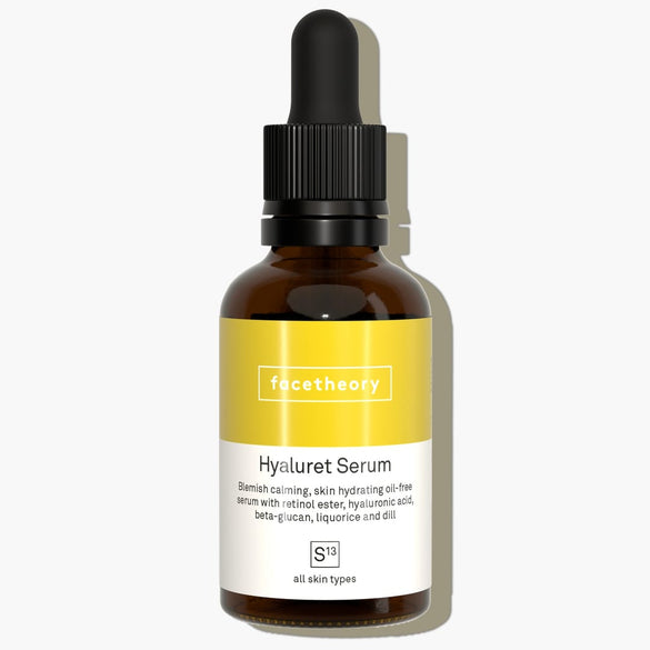 Hyaluret Serum S13 mit Retinsäure- und Hyaluronsäureester, Beta-Glucan, Lakritze und Dill