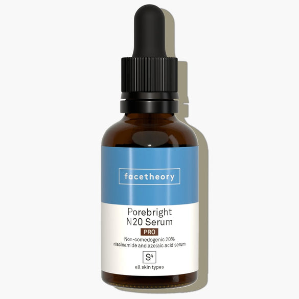 Porebright N20 Pro Serum mit 20 % Niacinamid und Hyaluronsäure