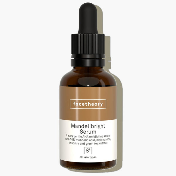 Mandelibright Serum S7 mit 10 % Mandelsäure, 2 % Niacinamid, Kamille, Lakritze und Grünem Tee