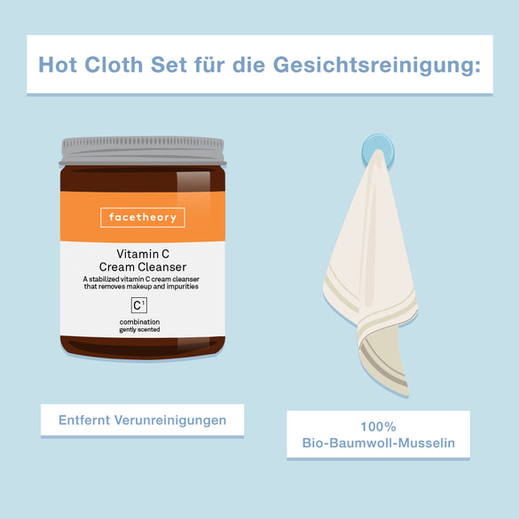 Hot Cloth Set für die Gesichtsreinigung